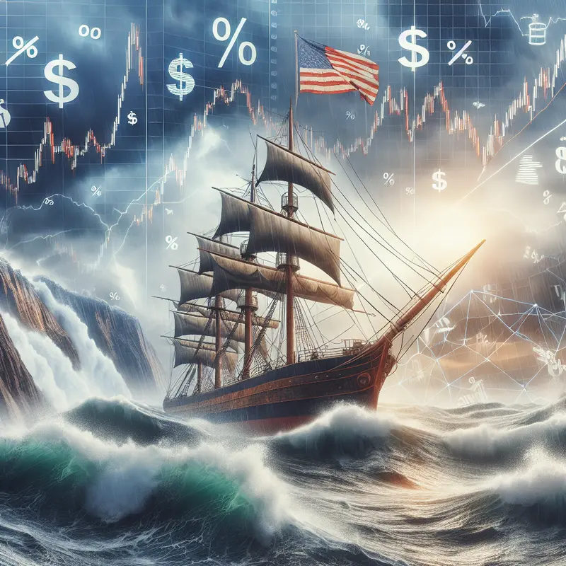 Infographic showing the allocation of American households’ financial assets, highlighting the focus on stocks.