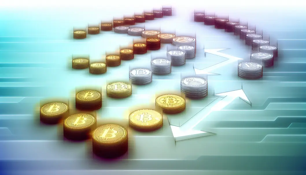 A snapshot of a trading floor indicating shifts in cryptocurrency capital flows.