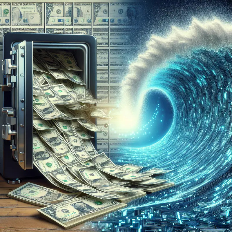 The evolution of U.S. currency since the year 2000, showcasing the rise in money supply.