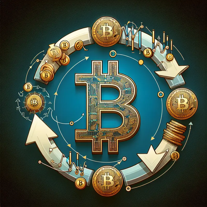 Visualizing Bitcoin’s stability amidst fluctuating market trends in cryptocurrency.