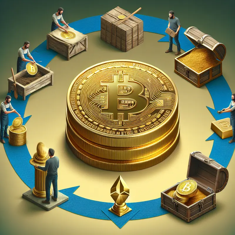 Visualizing Bitcoin’s stability amidst fluctuating market trends in cryptocurrency.