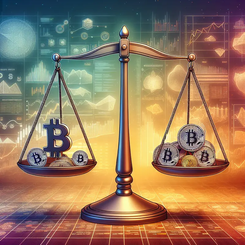A visual comparison of Bitcoin’s stable growth and the volatile nature of altcoins.