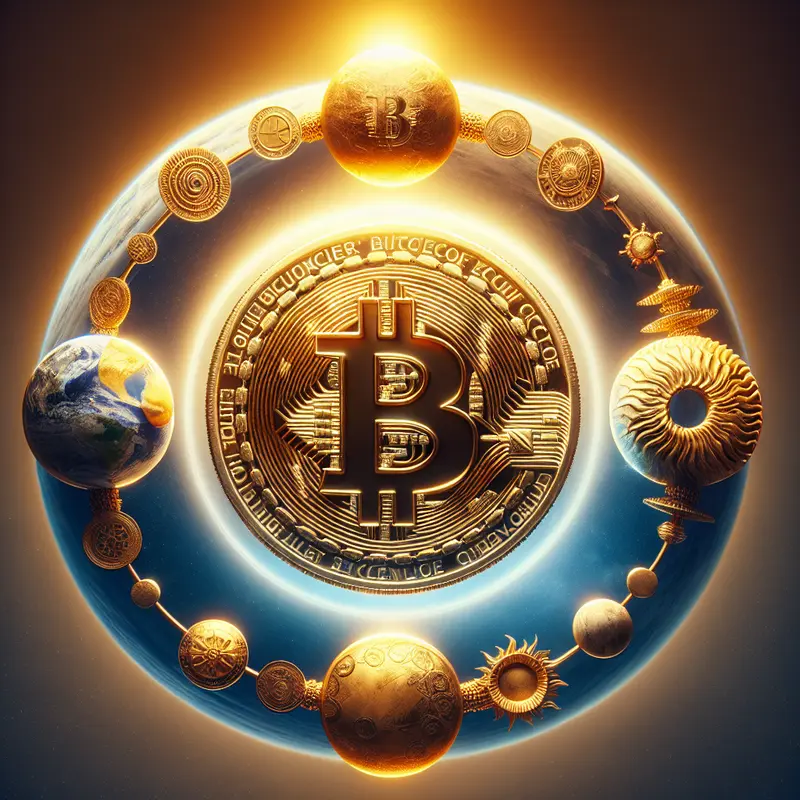 Visualizing Bitcoin’s stability amidst fluctuating market trends in cryptocurrency.